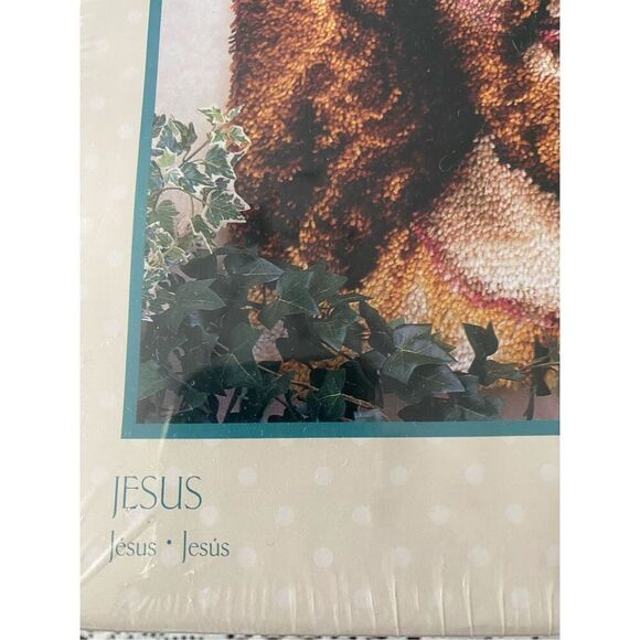 Caron Wonderart Jesus Latch Hook Kit Art 4460 Rug Wall Hanging 30x36 - Picture 4 of 5